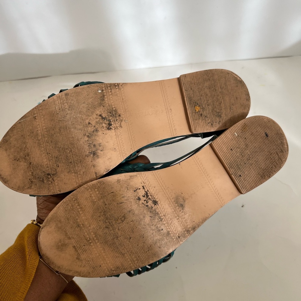 💙 FOREVER 21 💙 Turquoise-Green Sandals - Picture 4 of 5
